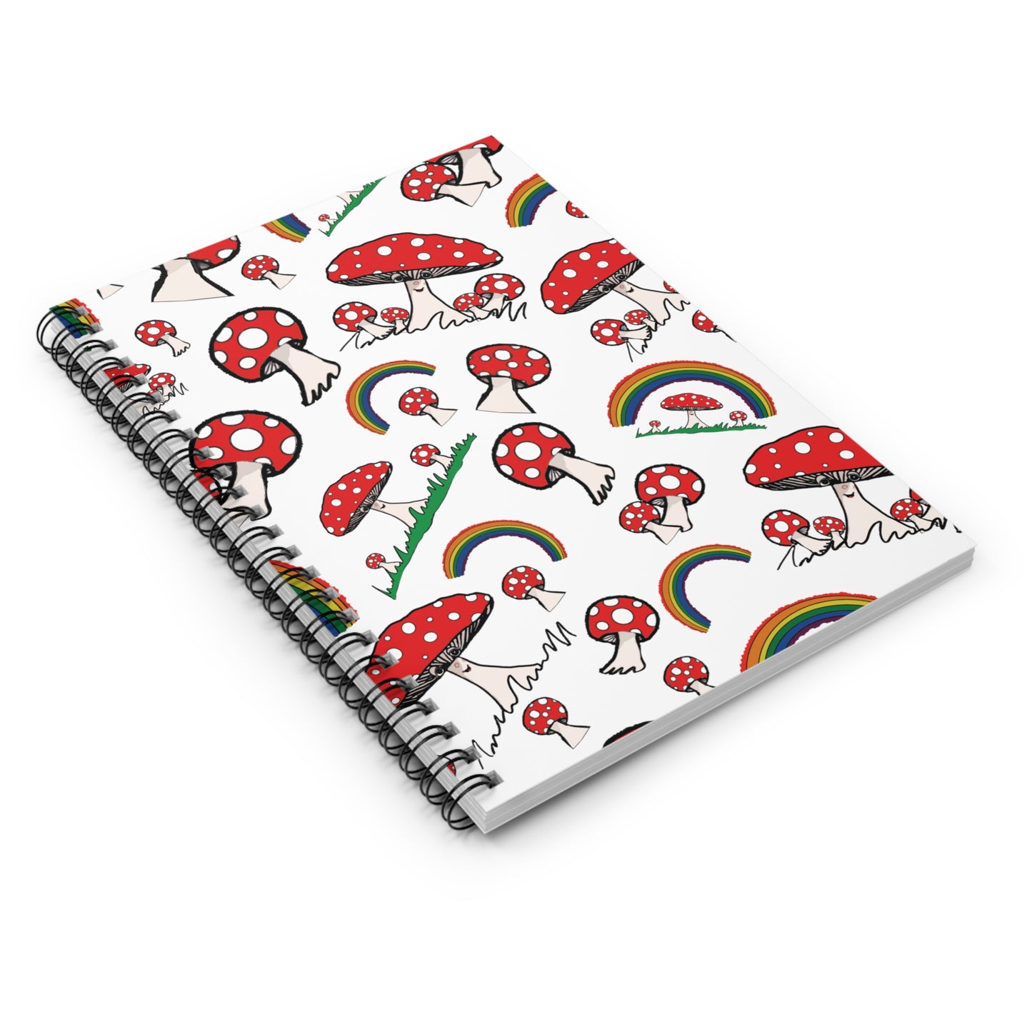 Amanita Mushroom Spiral Notebook - Ruled Line