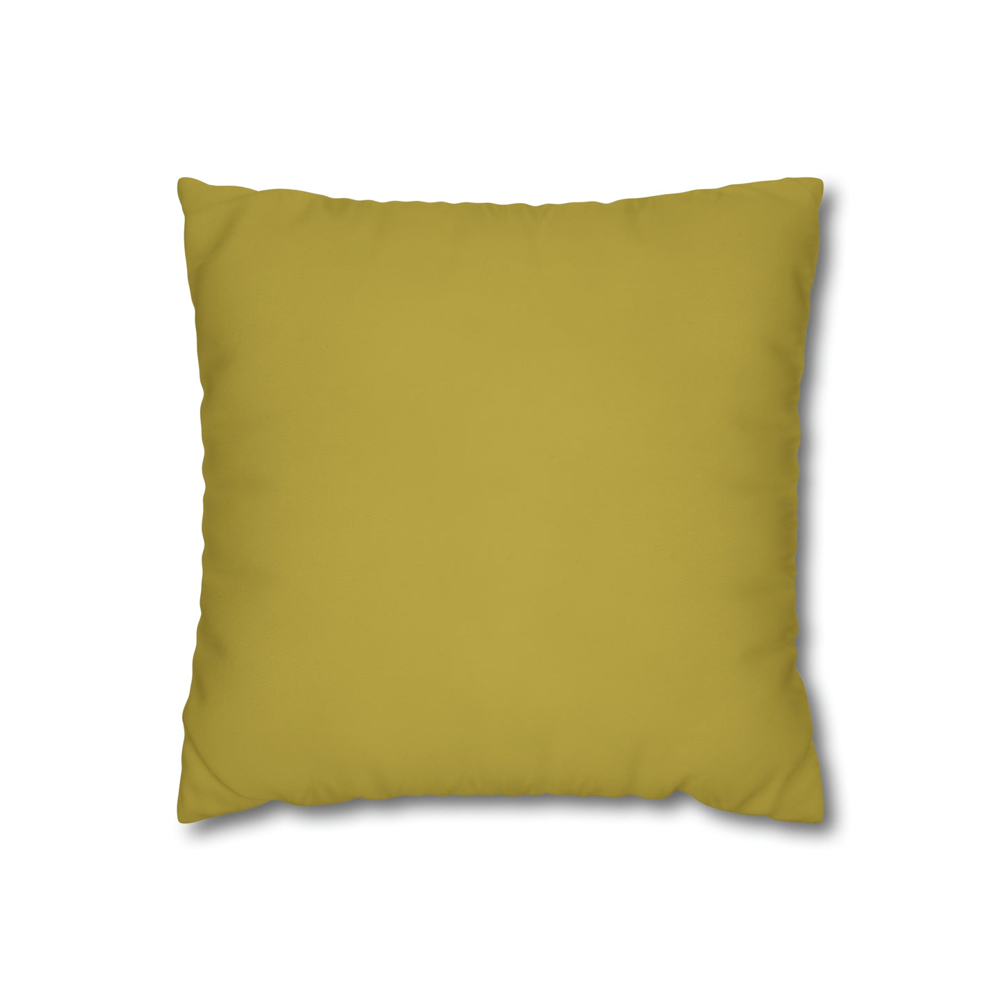Fleeting Green Accent Square Poly Canvas Pillowcase