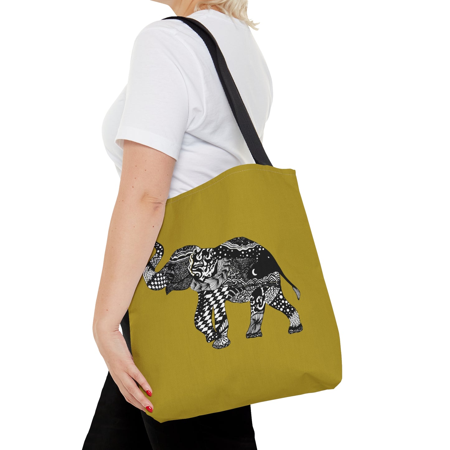 Elephant doodle Tote Bag