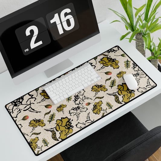 Fleeting Flowers Desk Mat - Squirrellyartmama