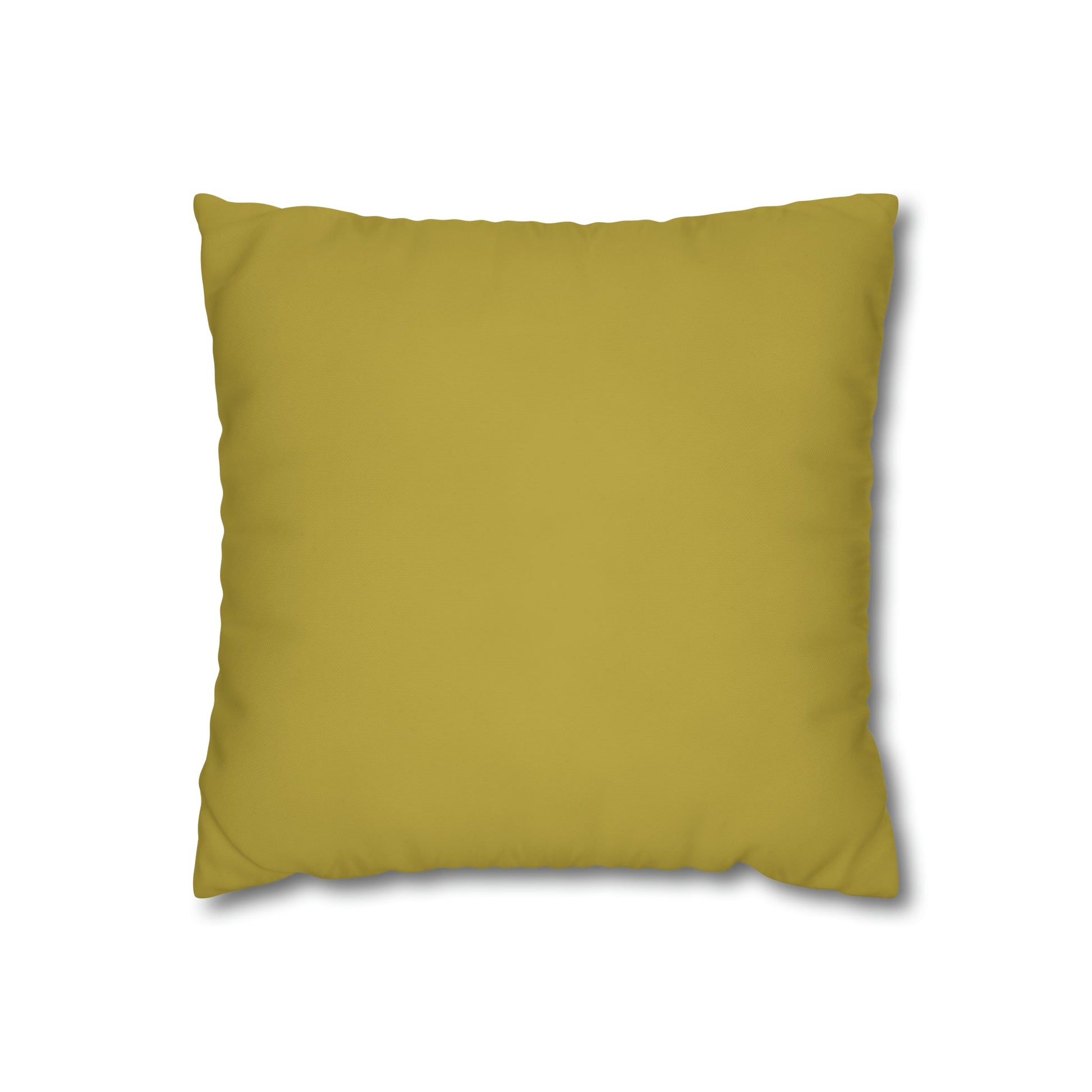 Fleeting Green Accent Square Poly Canvas Pillowcase - Squirrellyartmama