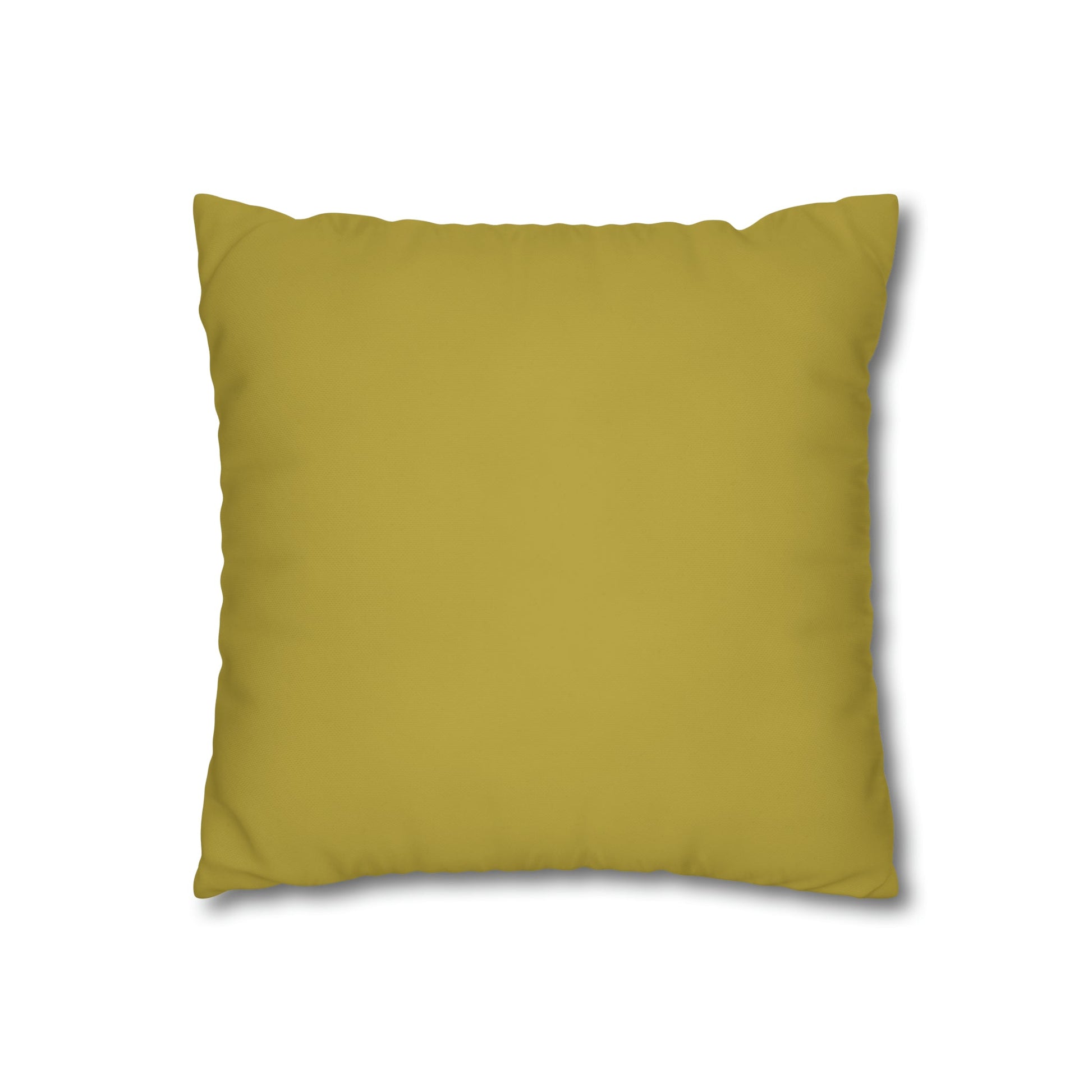 Fleeting Green Accent Square Poly Canvas Pillowcase - Squirrellyartmama