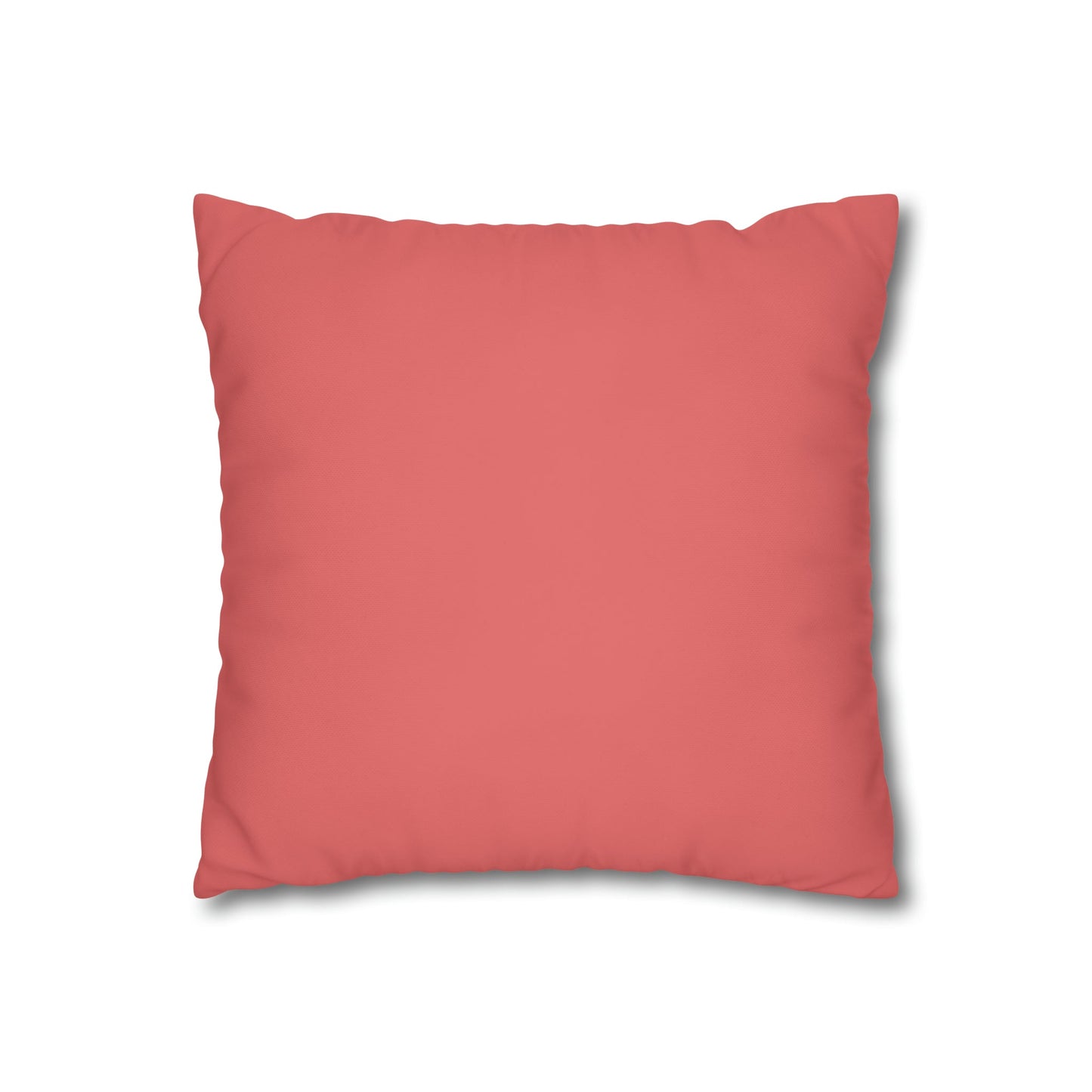 Fleeting Peach Accent Square Poly Canvas Pillowcase - Squirrellyartmama