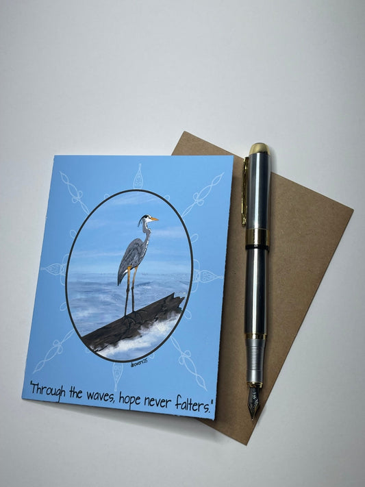 Hope never falters Blank Greeting Card - Squirrellyartmama