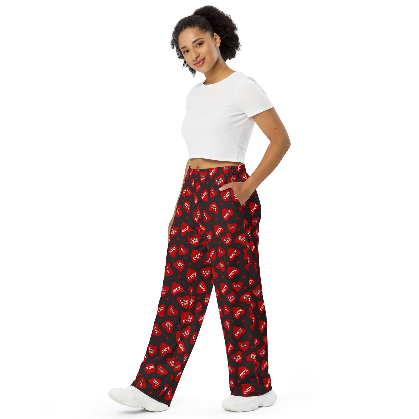 Midnight Kisses wide - leg pants - Squirrellyartmama