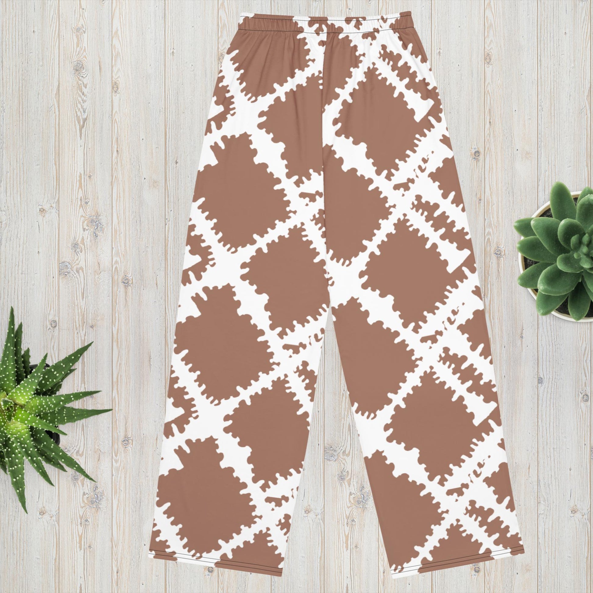 Mocha Movement Pajama Pants | unisex wide - leg pants - Squirrellyartmama