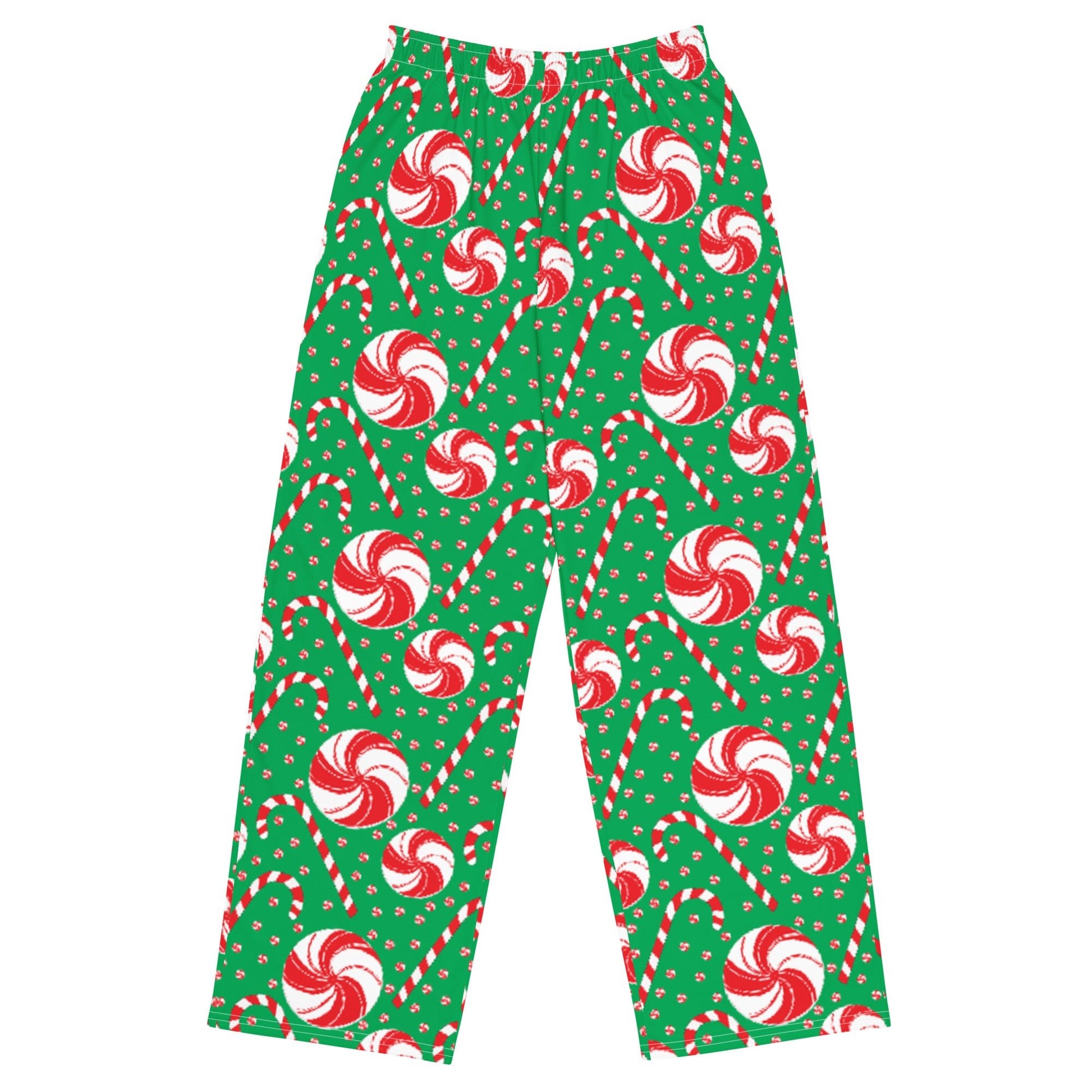 Sweet Holiday Pajama Pants - Unisex wide - leg Holiday Pants - Squirrellyartmama