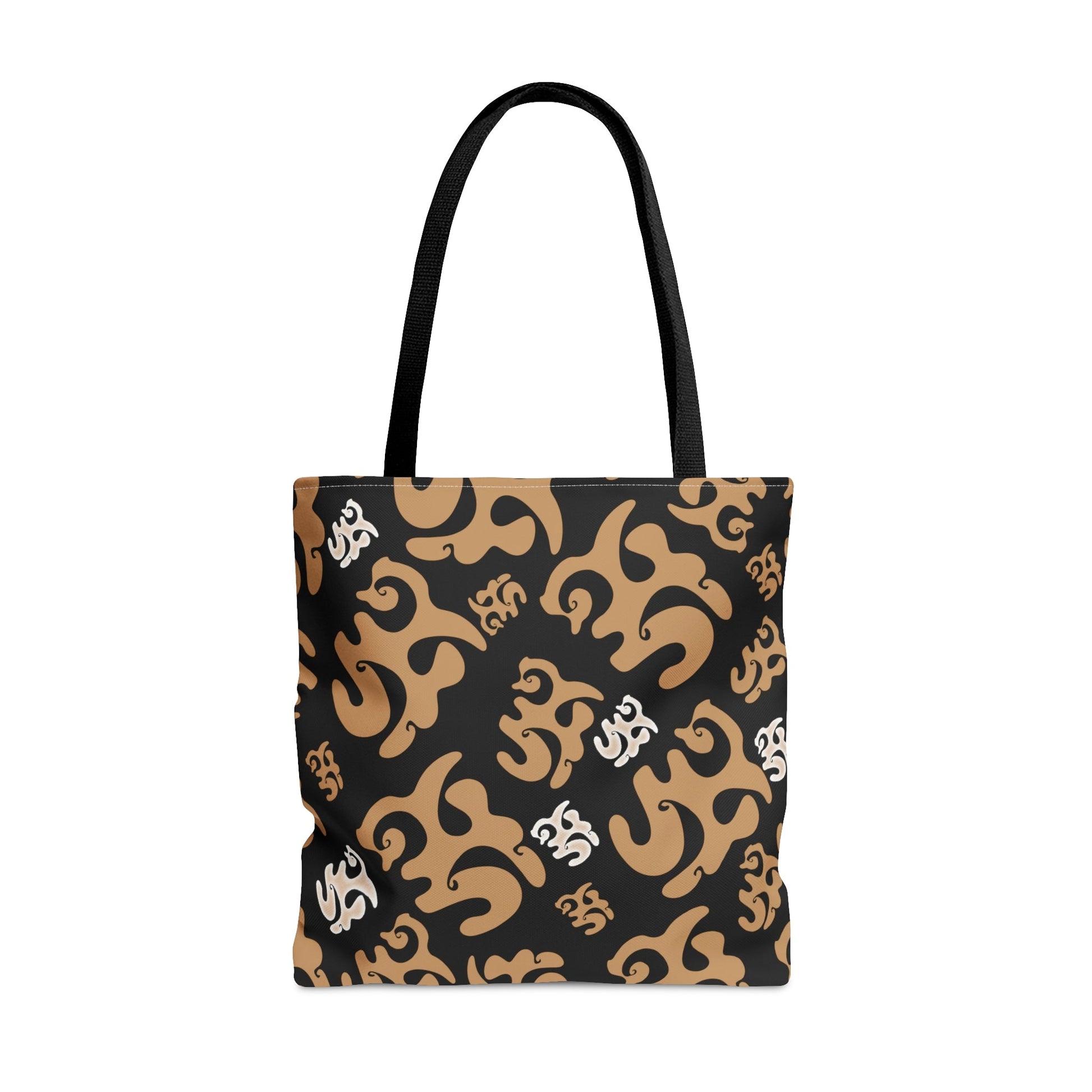 Swirls in Flight Black Tote Bag - Squirrellyartmama